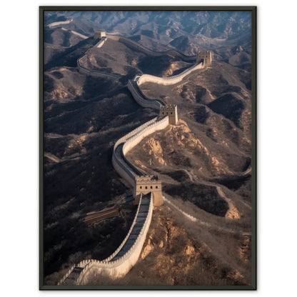 Poster der Chinesischen Mauer in faszinierendem Luftbild