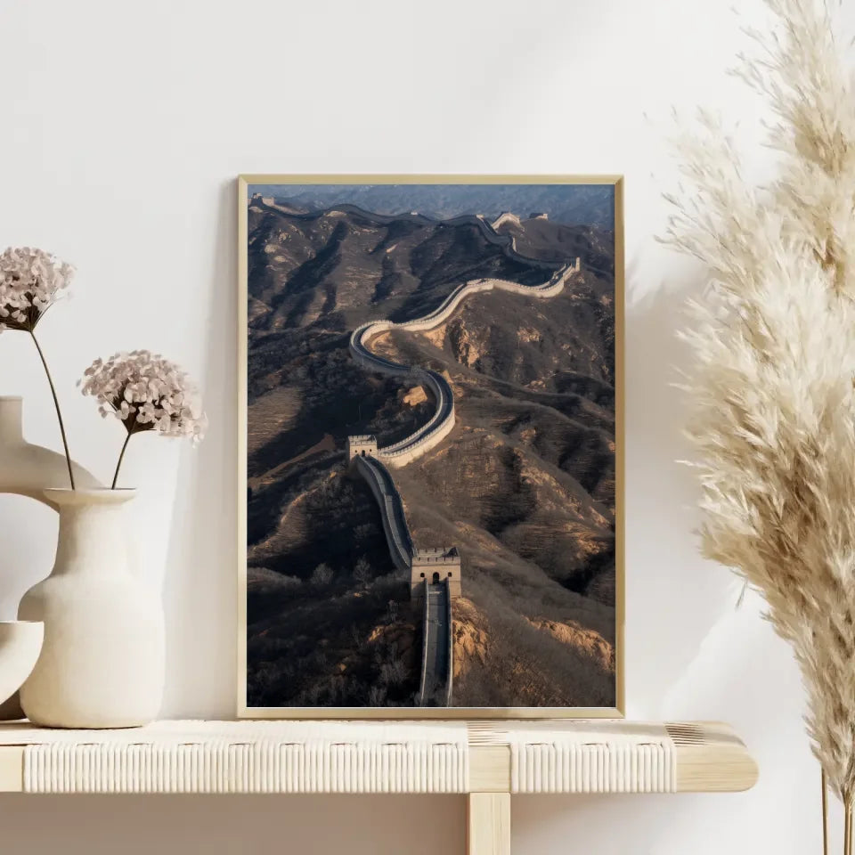 Chinesische Mauer Poster in Luftbildperspektive kaufen 4