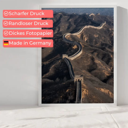 Chinesische Mauer Poster in Luftbildperspektive kaufen 6