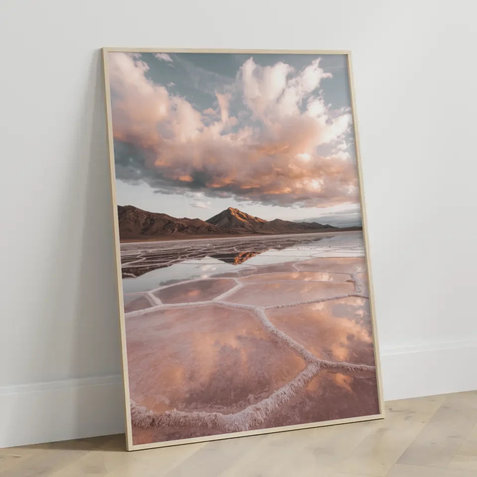 Minimalistischer Poster Boho Tonvase skandinavisch inspiriert