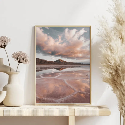 Minimalistischer Poster Boho Tonvase skandinavisch inspiriert