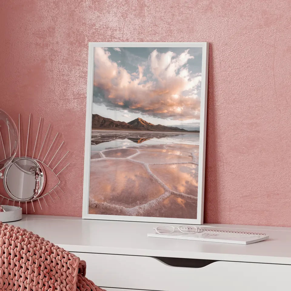 Minimalistischer Poster Boho Tonvase skandinavisch inspiriert