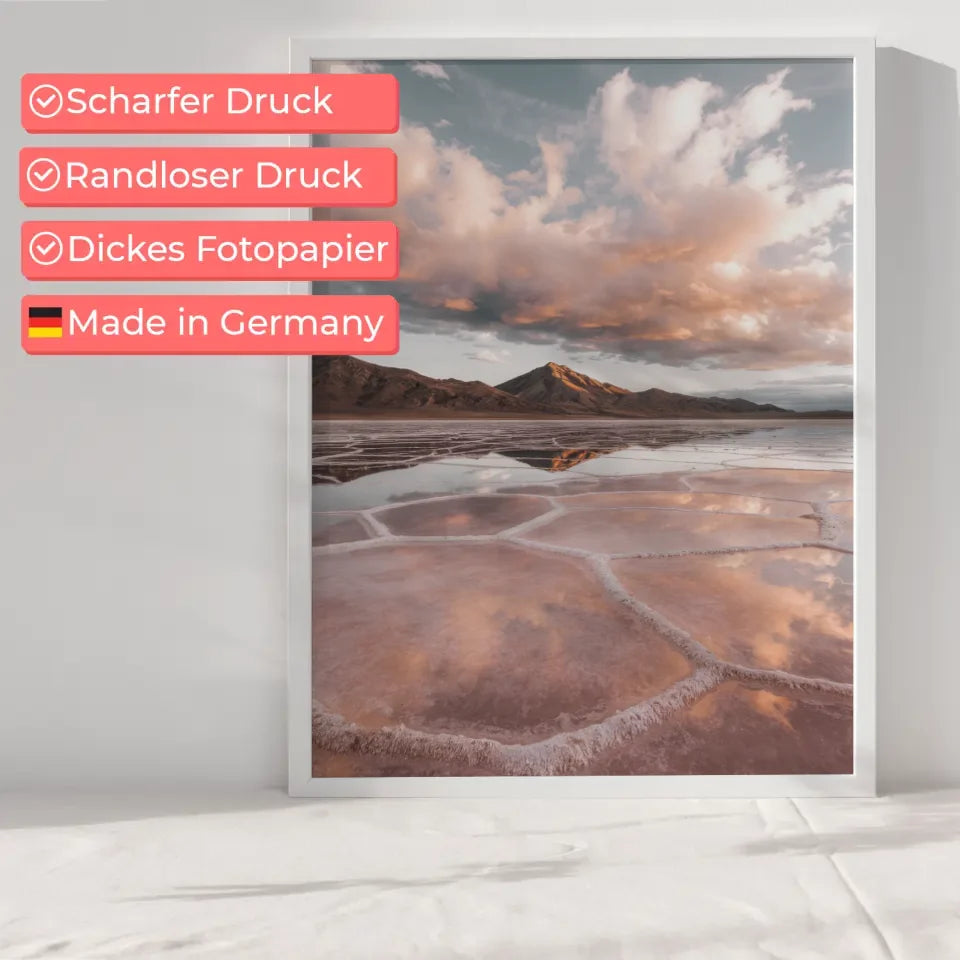 Minimalistischer Poster Boho Tonvase skandinavisch inspiriert