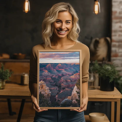 Abstrakte Boho Poster mit skandinavischer Vasenillustration