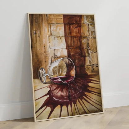 Auffälliges Poster mit avantgardistischem Frauengesicht