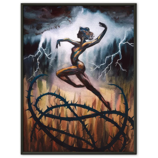 Abstrakter Radfahrer Poster für modernes Wohnzimmerdeko