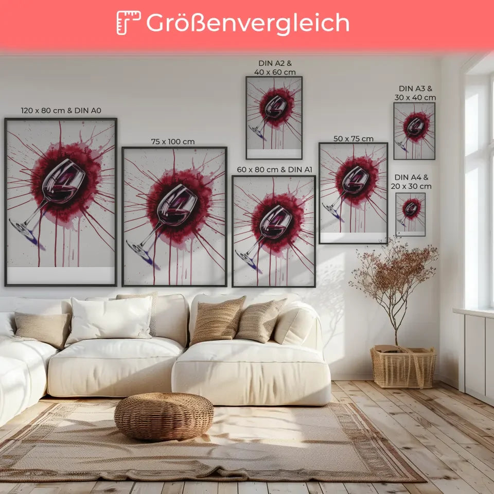 “Atemberaubendes Poster mit abstrakter Frauenportrait