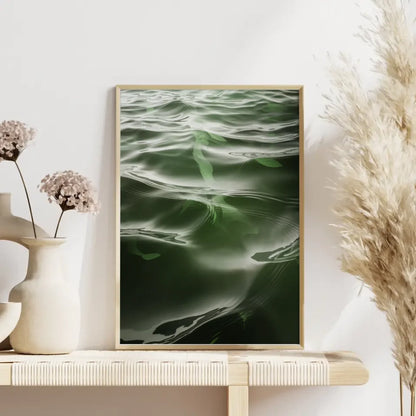 Beruhigendes Poster im Wellenlook für stilvolle Wanddekoration