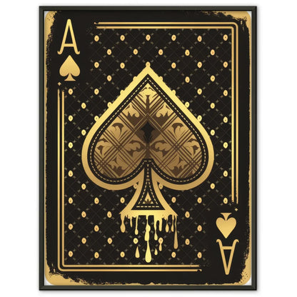 Vintage Ace of Spades Poster im Retro Design