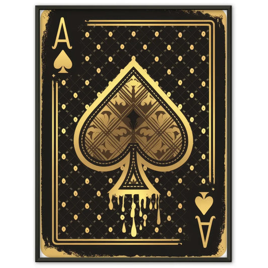 Vintage Ace of Spades Poster im Retro Design