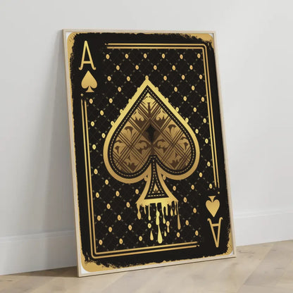 Vintage Ace of Spades Poster im Retro Design