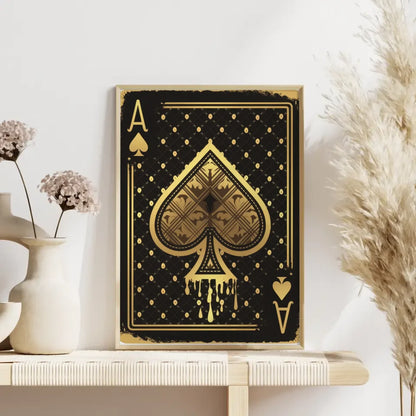 Vintage Ace of Spades Poster im Retro Design