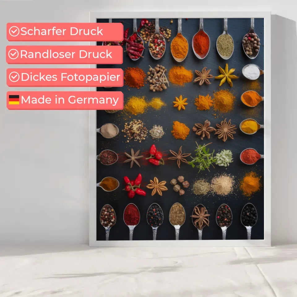 Kräuter und Gewürze Poster für die perfekte Küchendekoration 6