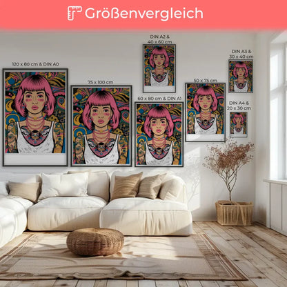 Poster Harajuku Fashion Kunst Pop-Art Stil 7