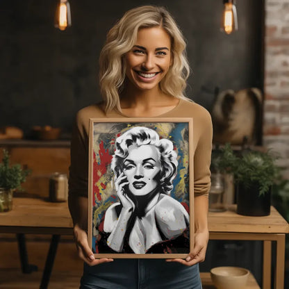 Kunst Poster mit Frau im modernen Stil 2