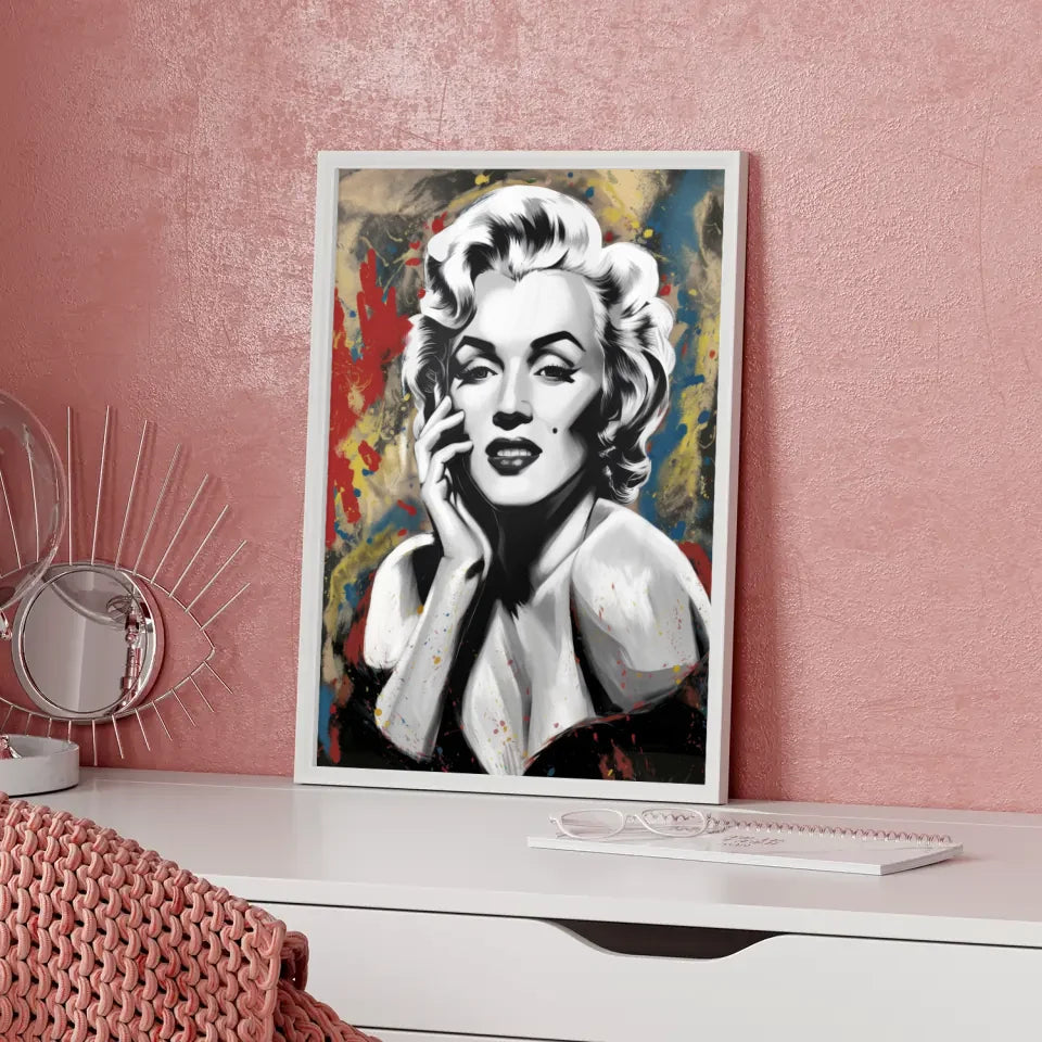 Kunst Poster mit Frau im modernen Stil 5