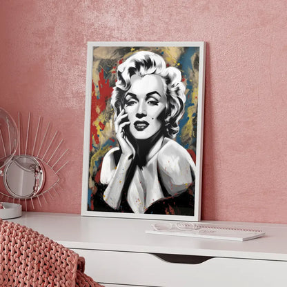 Kunst Poster mit Frau im modernen Stil 5
