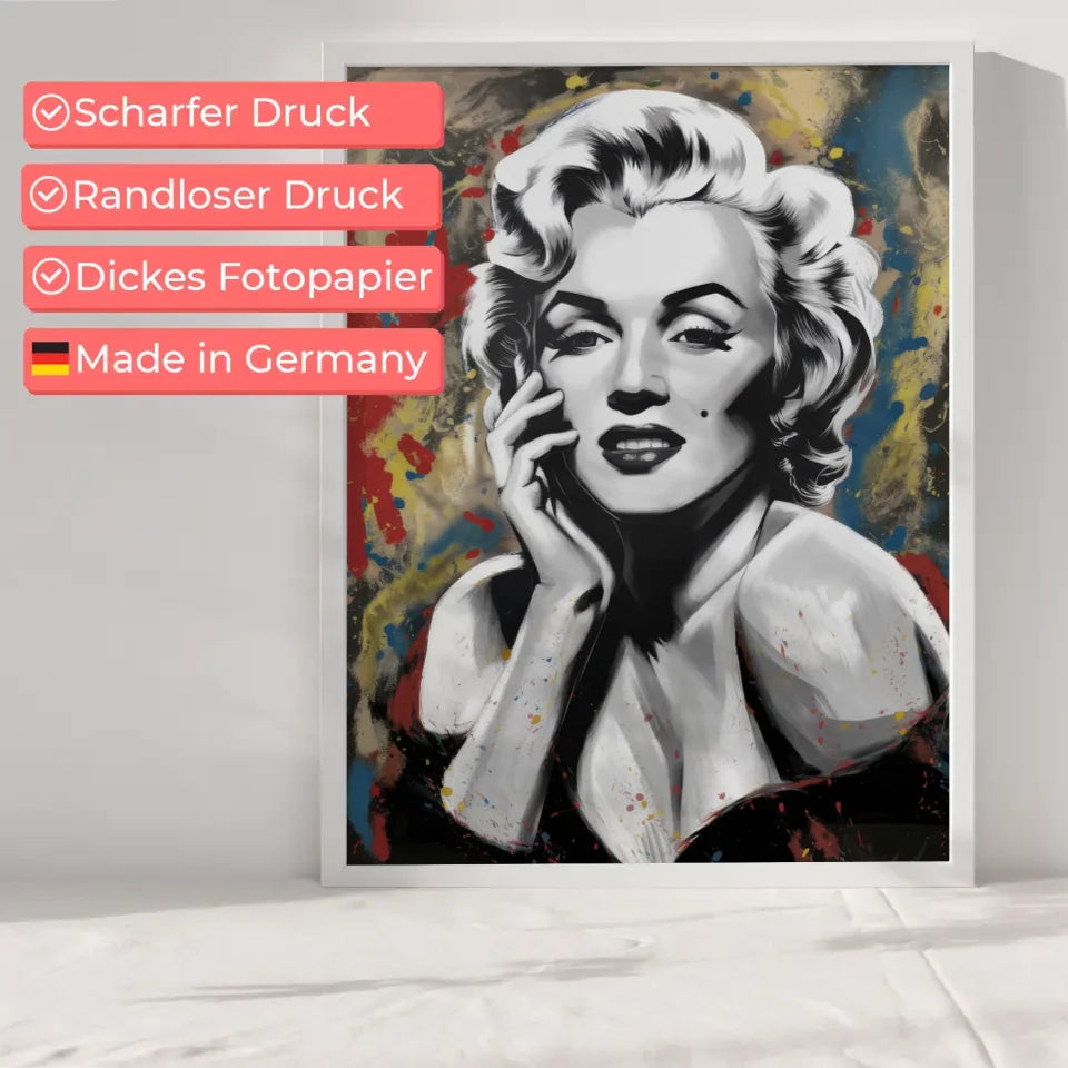 Kunst Poster mit Frau im modernen Stil 6