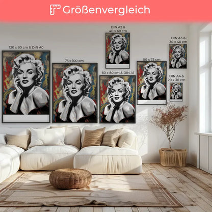 Kunst Poster mit Frau im modernen Stil 7