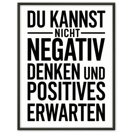 Poster mit positiver Botschaft für dein Zuhause