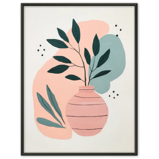 Minimalistisches Poster mit Pflanzenmotiven 51x71 cm 1