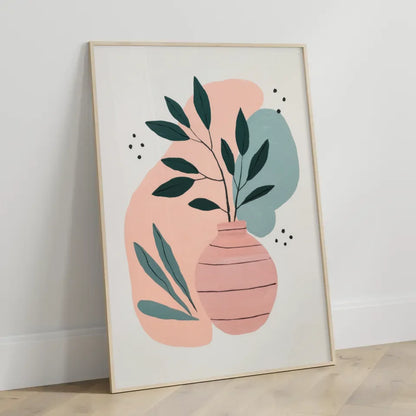 Minimalistisches Poster mit Pflanzenmotiven 51x71 cm 3