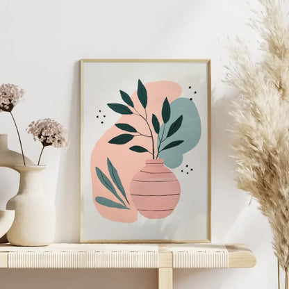 Minimalistisches Poster mit Pflanzenmotiven 51x71 cm 4