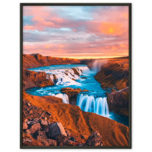 Minimalistisches Poster mit skandinavischer Boho Tonvase in Erdtönen 1