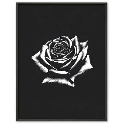 Minimalistische Rose Poster elegante Vektorzeichnung 1