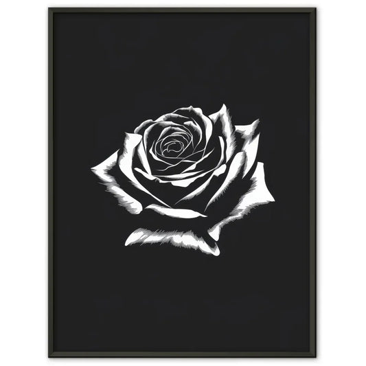 Minimalistische Rose Poster elegante Vektorzeichnung 1