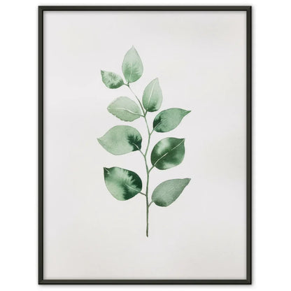 Eukalyptus Poster Aquarellkunst minimalistisches Design 1