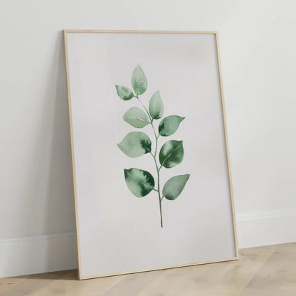 Eukalyptus Poster Aquarellkunst minimalistisches Design 3