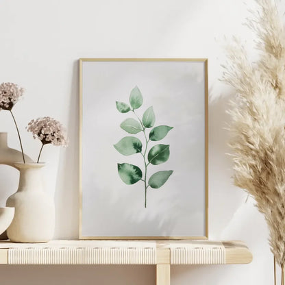 Eukalyptus Poster Aquarellkunst minimalistisches Design 4