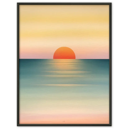 Meereslandschaft Poster im sanften Pastellton 1