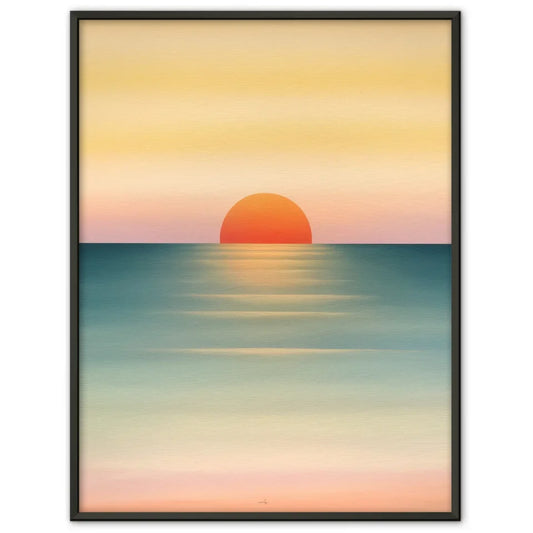 Meereslandschaft Poster im sanften Pastellton 1