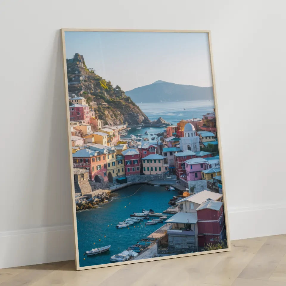 Farbenfrohe Küstenstadt Poster für Ihre Wanddekoration 3