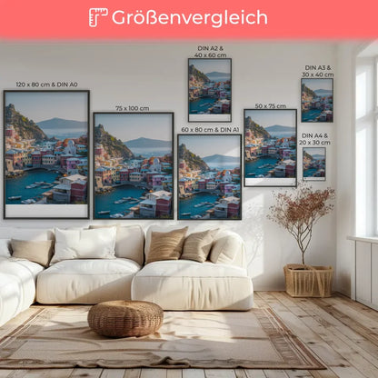 Farbenfrohe Küstenstadt Poster für Ihre Wanddekoration 7