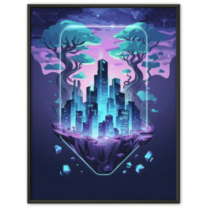 Neonstadt Poster mit surrealen Elementen 1