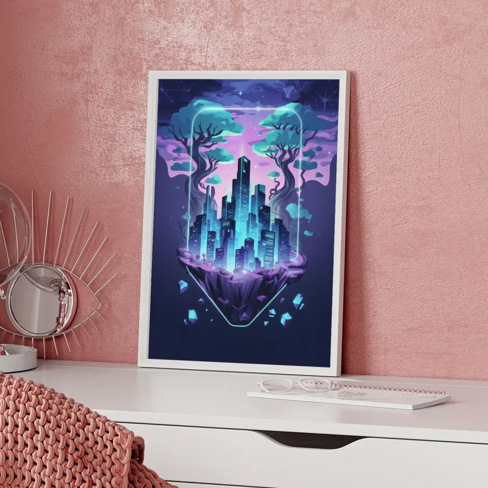 Neonstadt Poster mit surrealen Elementen 5