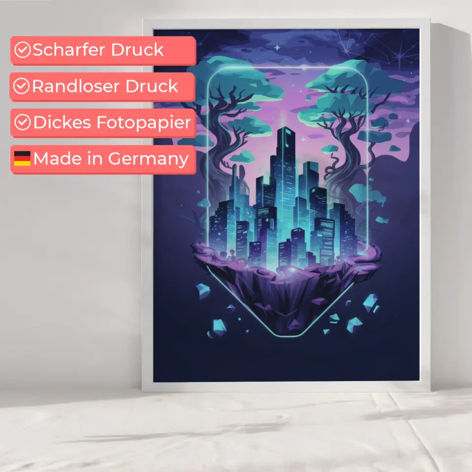 Neonstadt Poster mit surrealen Elementen 6