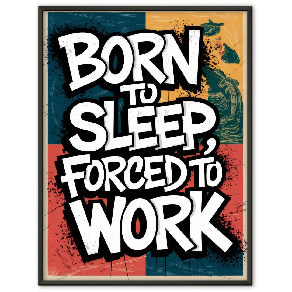 Kraftvolles Poster mit urbaner Typografie 1