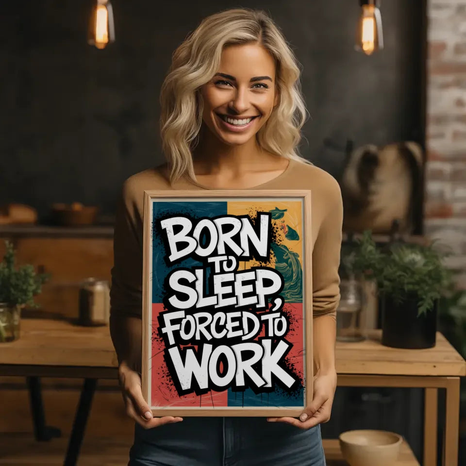 Kraftvolles Poster mit urbaner Typografie 2