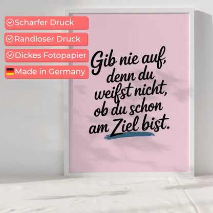 Inspirierendes Poster mit handgeschriebenem Zitat für dein Zuhause 6