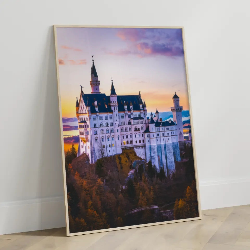 Schloss Neuschwanstein Poster atemberaubendes Panorama Bild 3