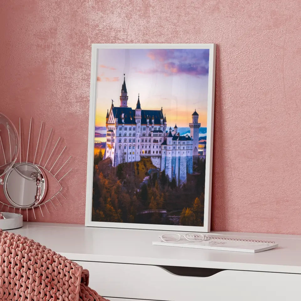 Schloss Neuschwanstein Poster atemberaubendes Panorama Bild 5