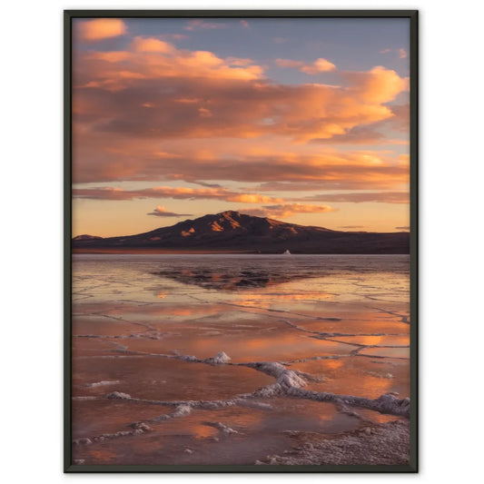 Poster Salar de Uyuni Panorama in Goldener Stunde 1