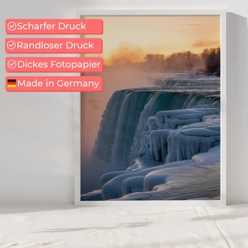 Poster Niagarafälle Kanada zu Golden Hour eindrucksvoll 6