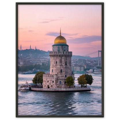 Poster Jungfrauenturm Istanbul bei Sonnenuntergang dekorativ