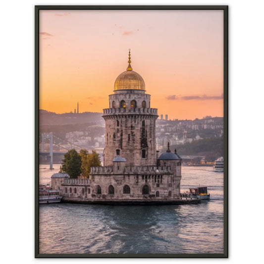 Sonnenuntergang Poster Jungfrauenturm Istanbul