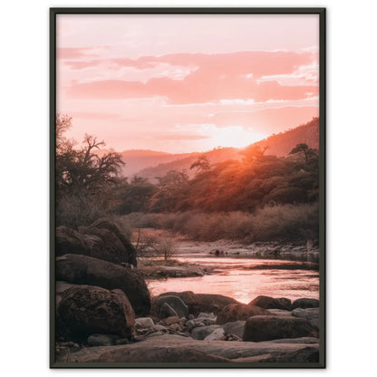 Poster Krüger-Nationalpark Südafrika zur Golden Hour 1